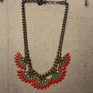 Stella & Dot Orange & Gold Statement Piece